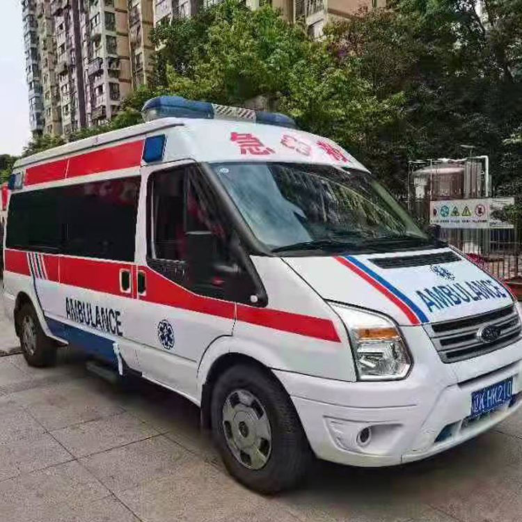 碾子山长途救护车护送病人返乡